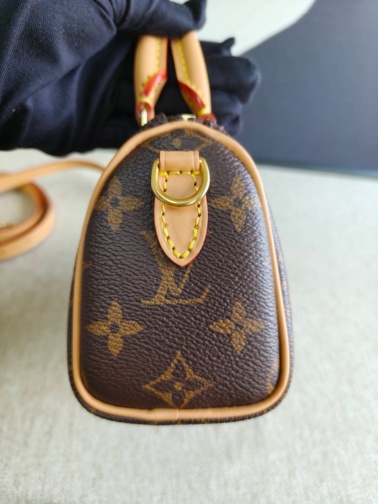 Louis Vuitton - Speedy Nano - Monogram coated canvas with Vachetta leather trim - Brown - (mini)