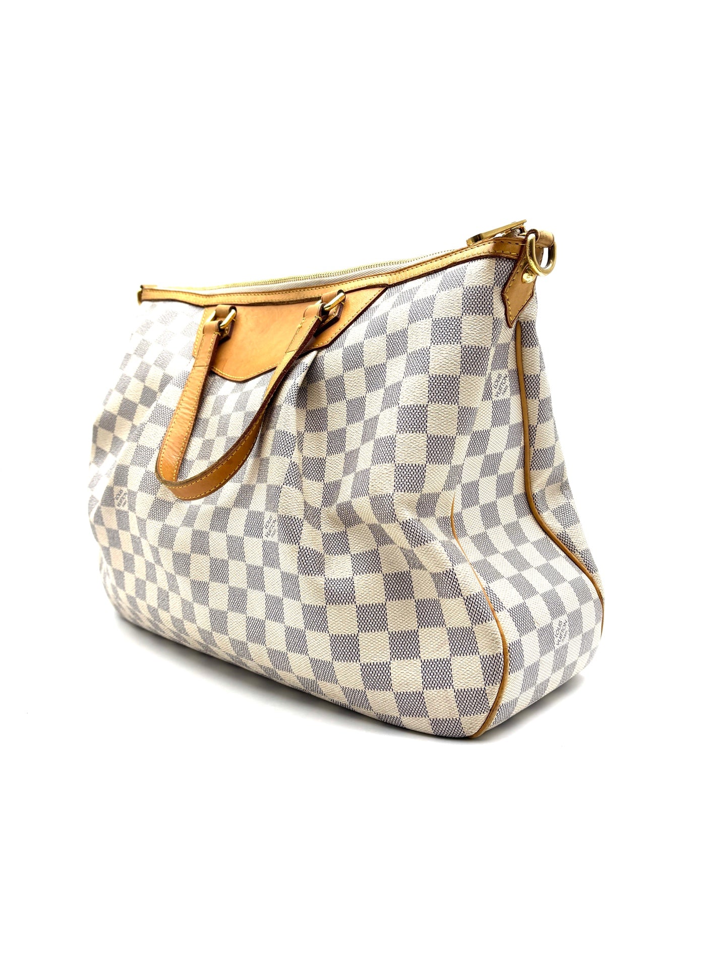 Louis Vuitton - Tote - Coated canvas with Vachetta leather trim - White - (Large)