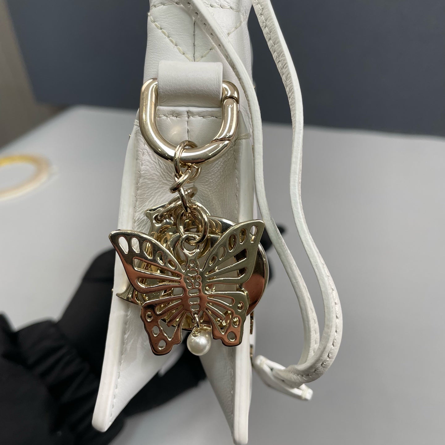 Dior - Milly Butterfly Limited Edition - Leather - White - (mini)