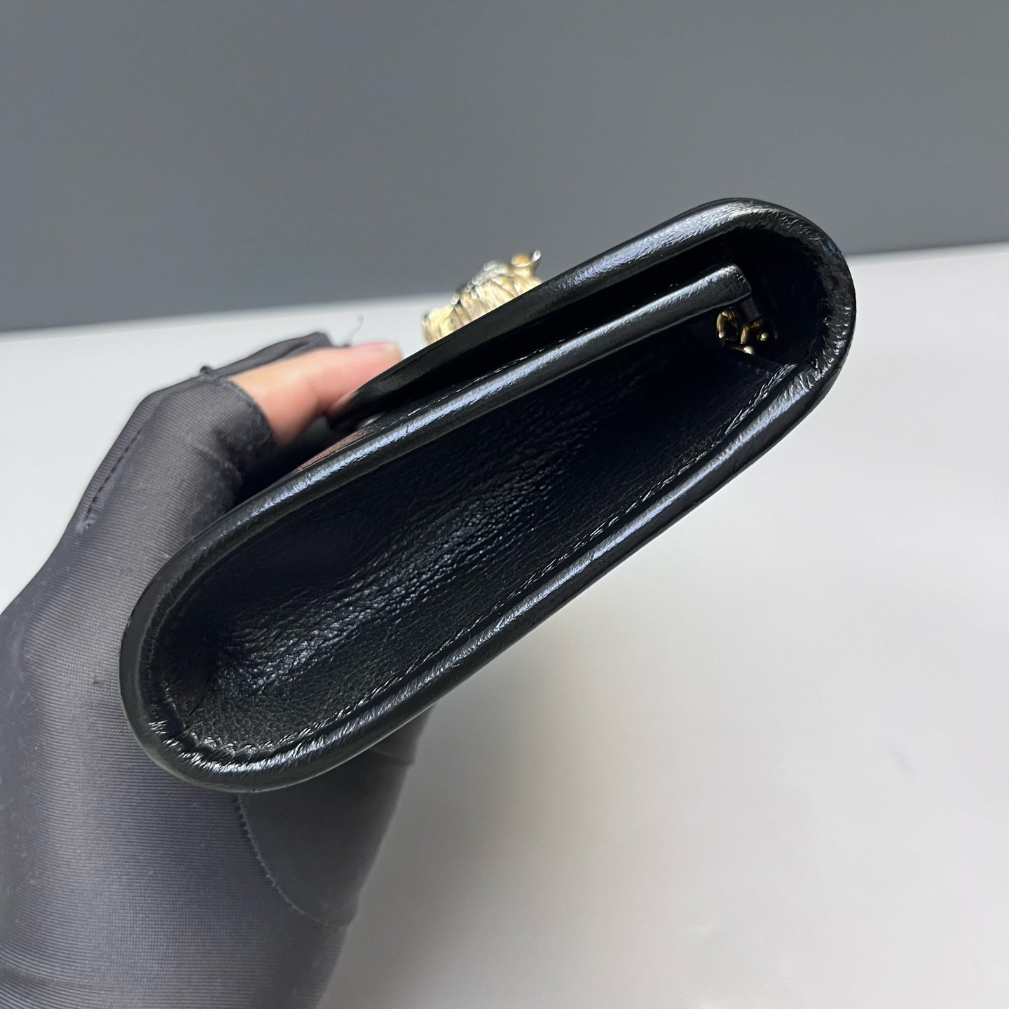 Gucci - Rajah Chain Bag - Leather - Black - (Mini)
