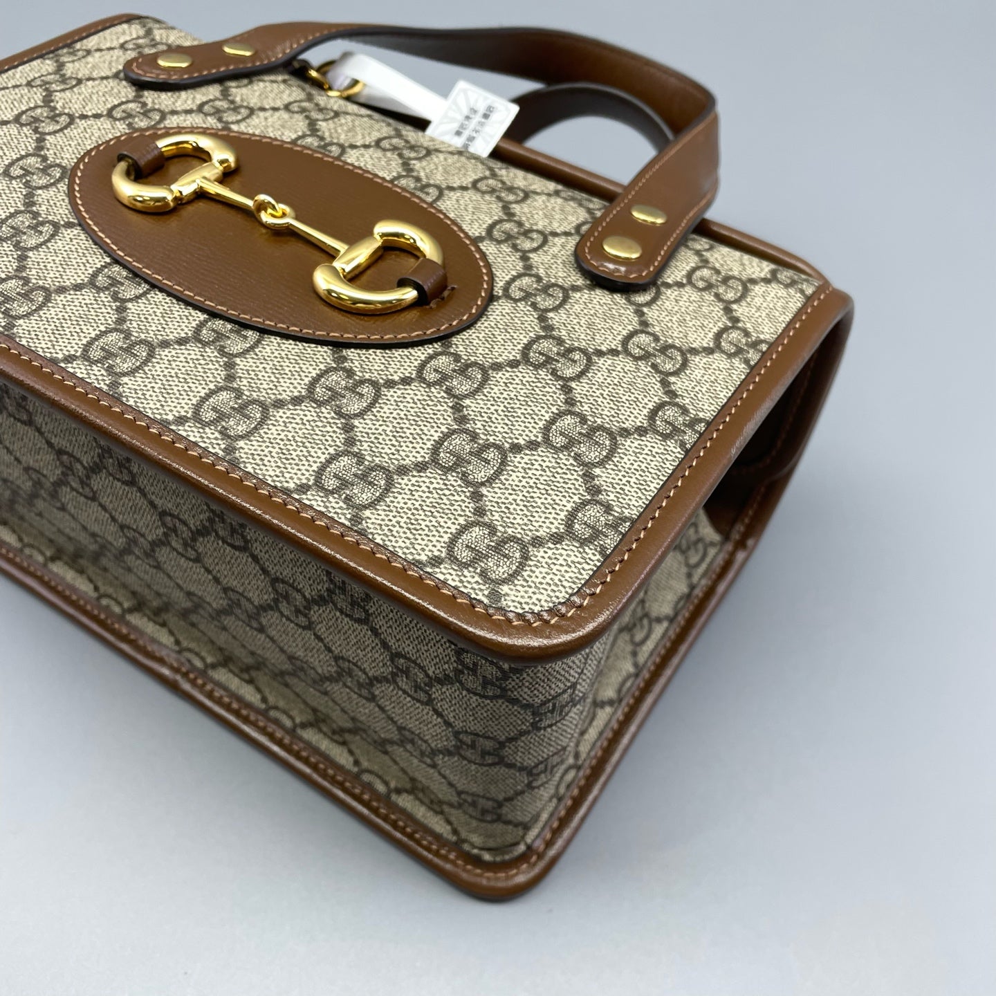 Gucci - Horsebit 1955 - Coated canvas with leather trim - Brown - (mini)