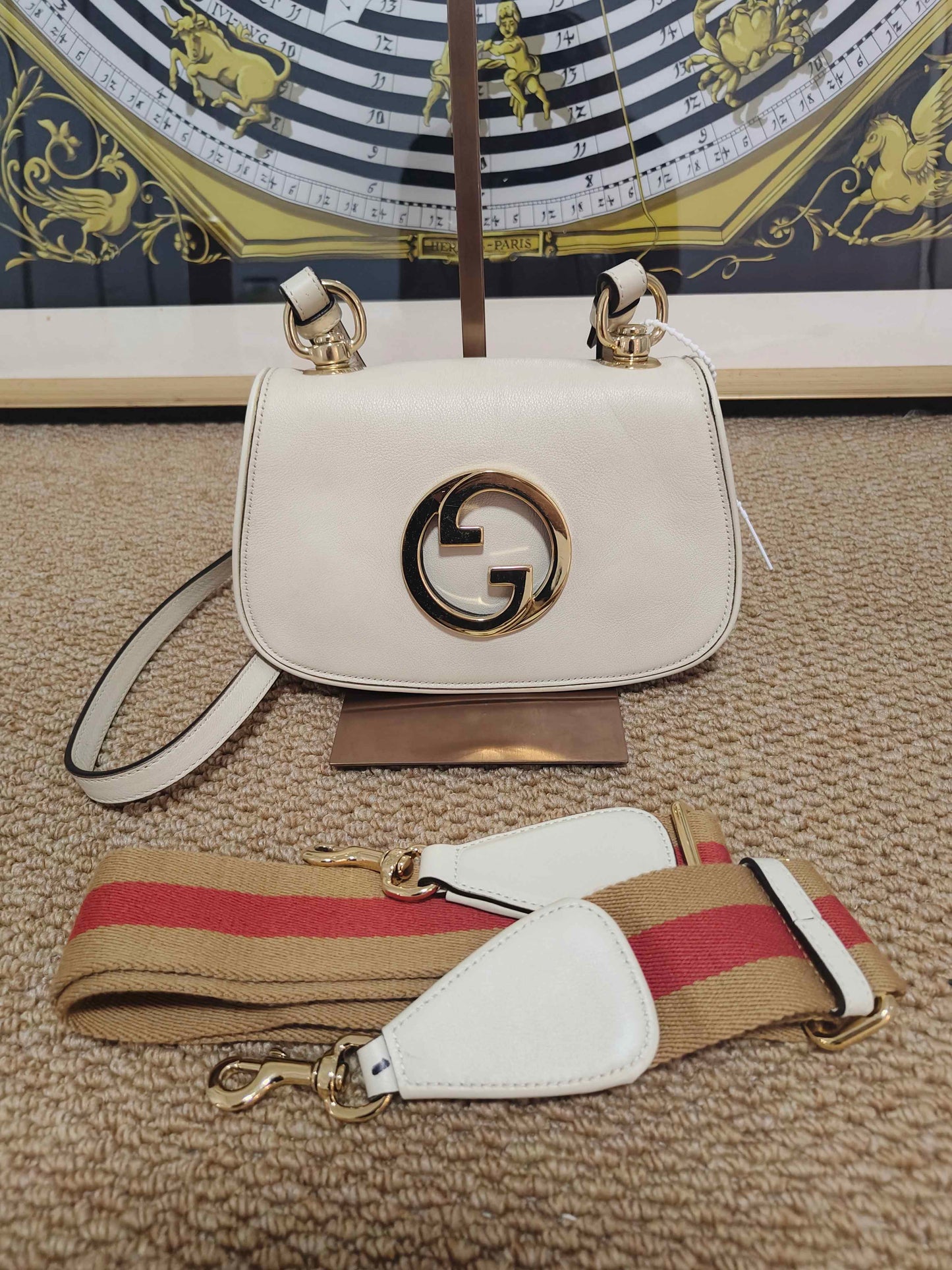 Gucci - Blondie Shoulder Bag - Leather - White - (Small)