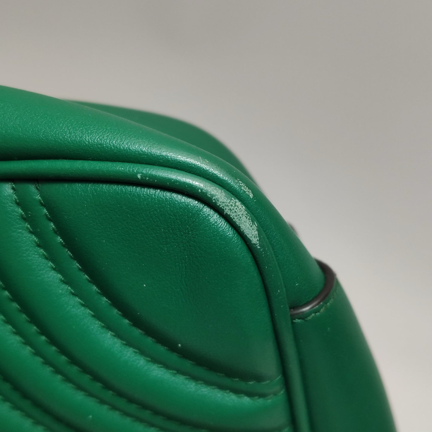 Gucci - GG Marmont Matelassé Small Shoulder Bag - Leather - Green - (small)