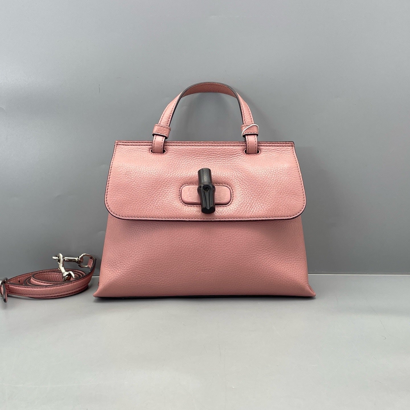 Gucci - Bamboo Top Handle Bag - Leather - Pink - (medium)
