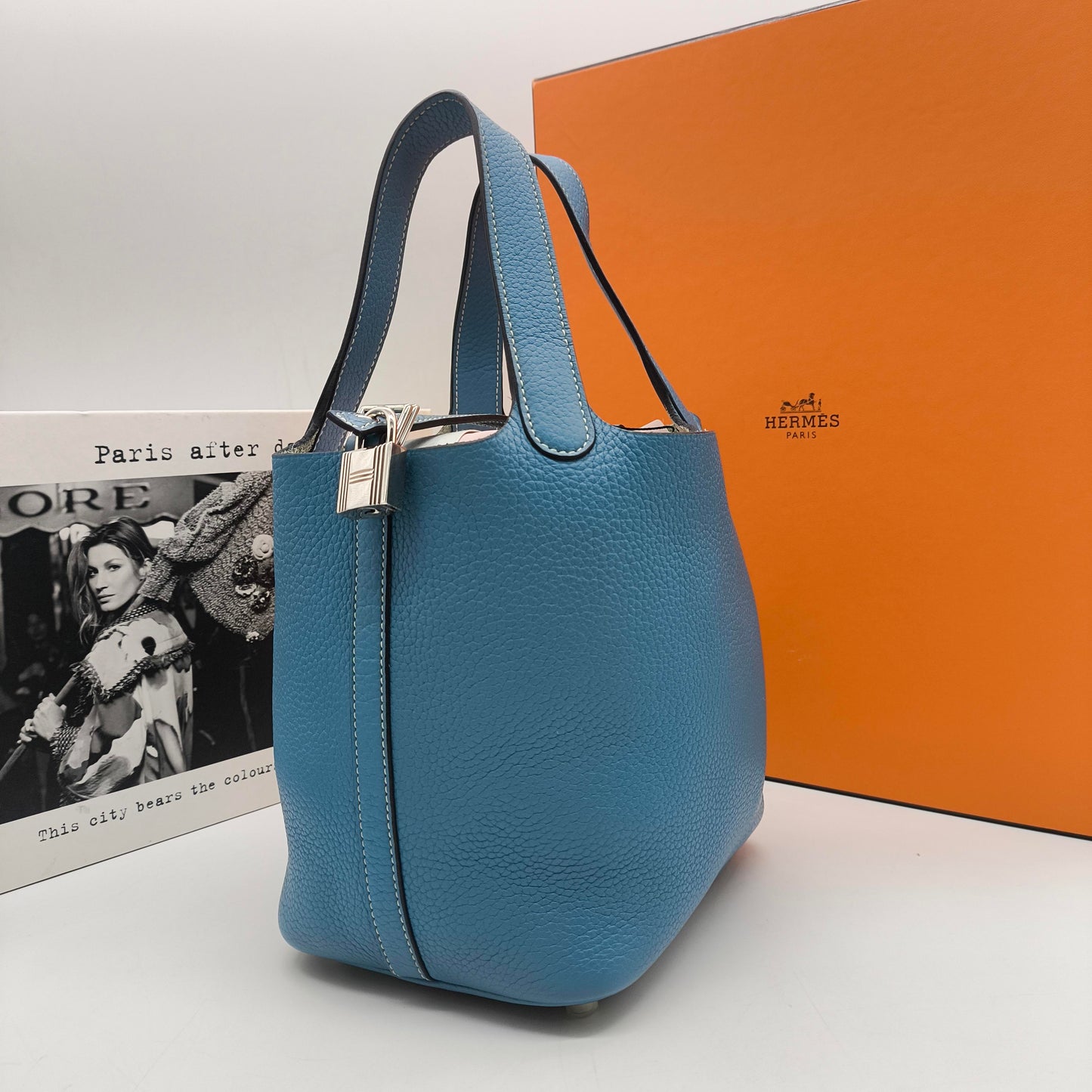 Hermès - Picotin Lock 18 - Togo leather - Blue - (Small)