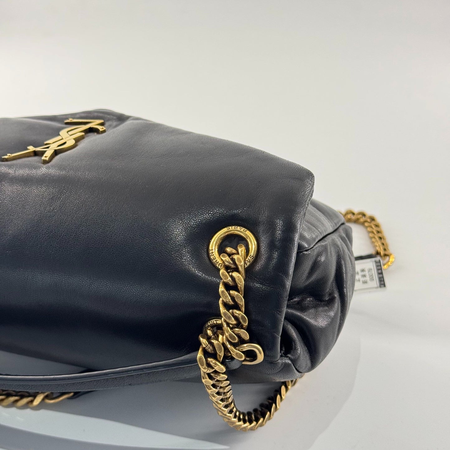 Saint Laurent - Calypso Envelope Chain Bag - Lambskin leather - Black with Gold-Tone Hardware - (Medium)
