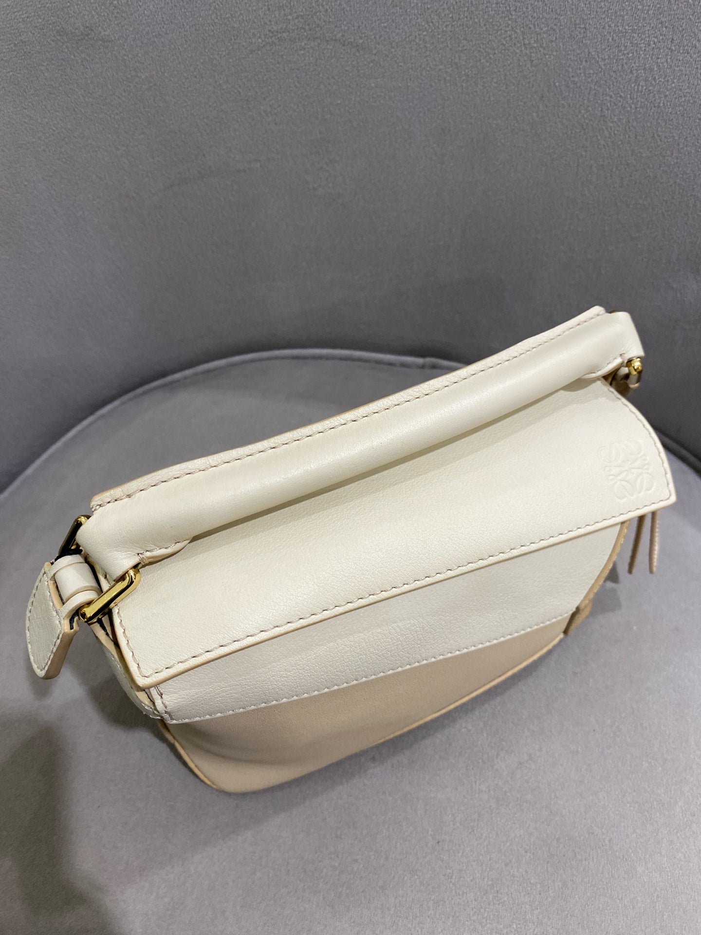Loewe - Puzzle Mini - Leather - Beige and Tan Multicolour - (mini)