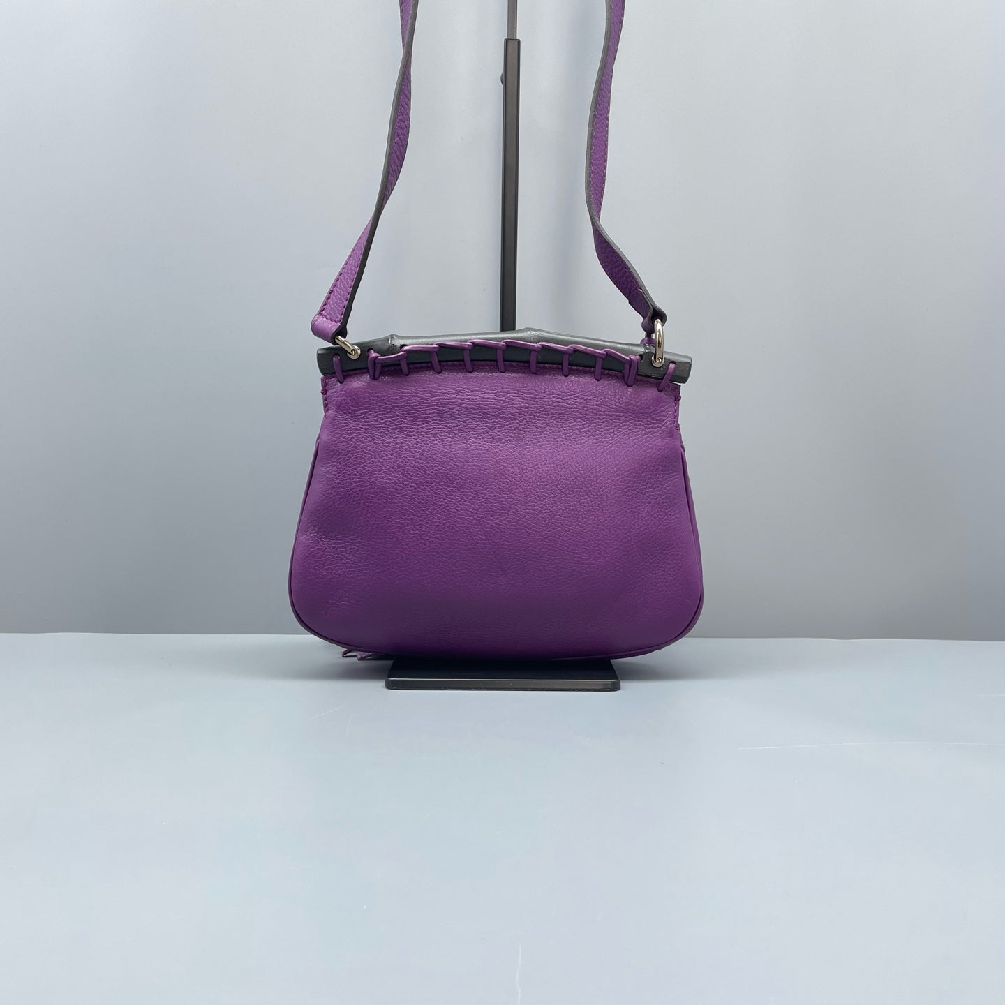 Gucci - Tassel Bamboo Shoulder Bag - Leather - Purple - (small)