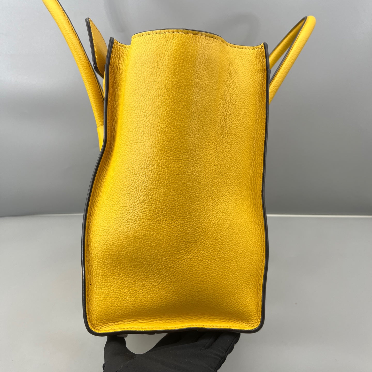 Celine - Luggage Mini - Grained calfskin leather - Yellow - (mini)