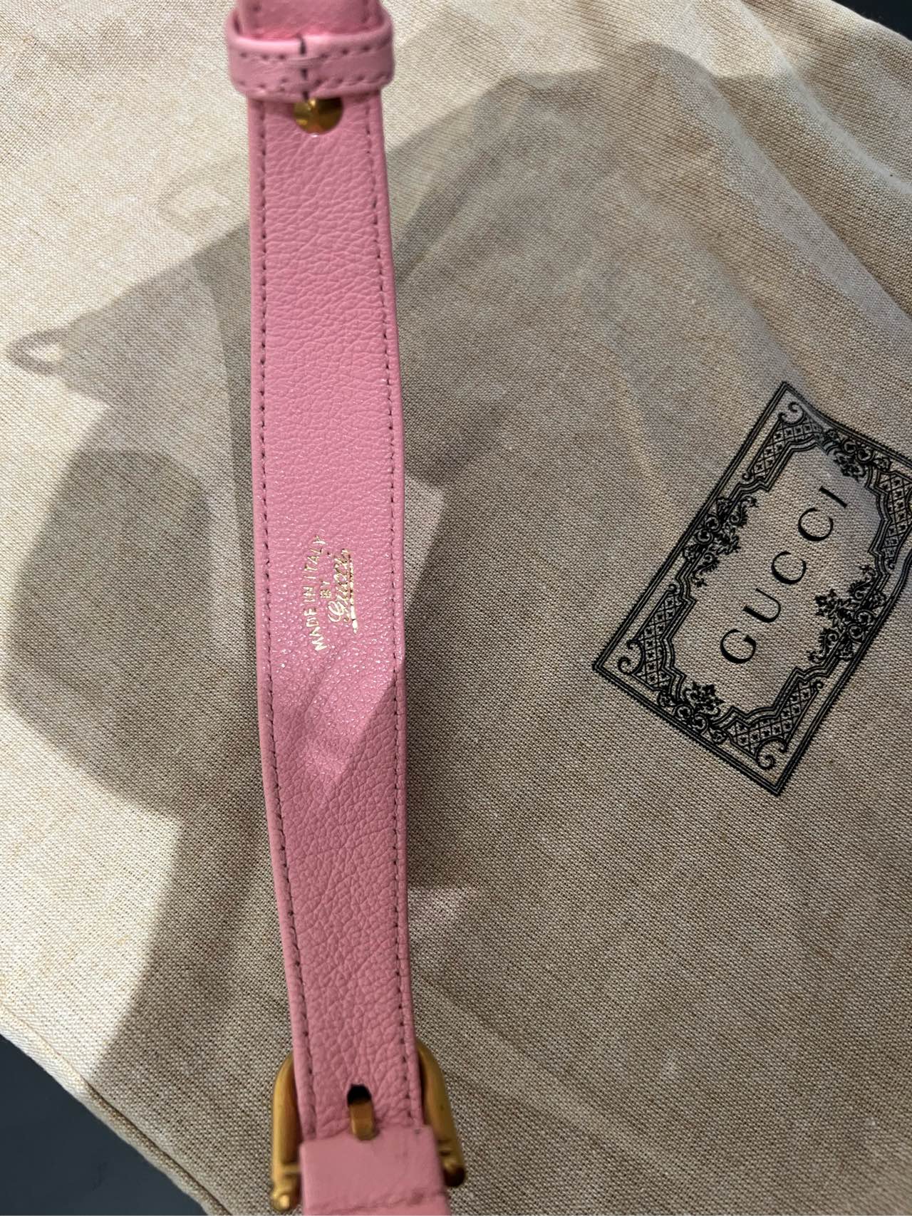 Gucci - Aphrodite Small Hobo Bag with Double G - Grained leather - Pink - (small)