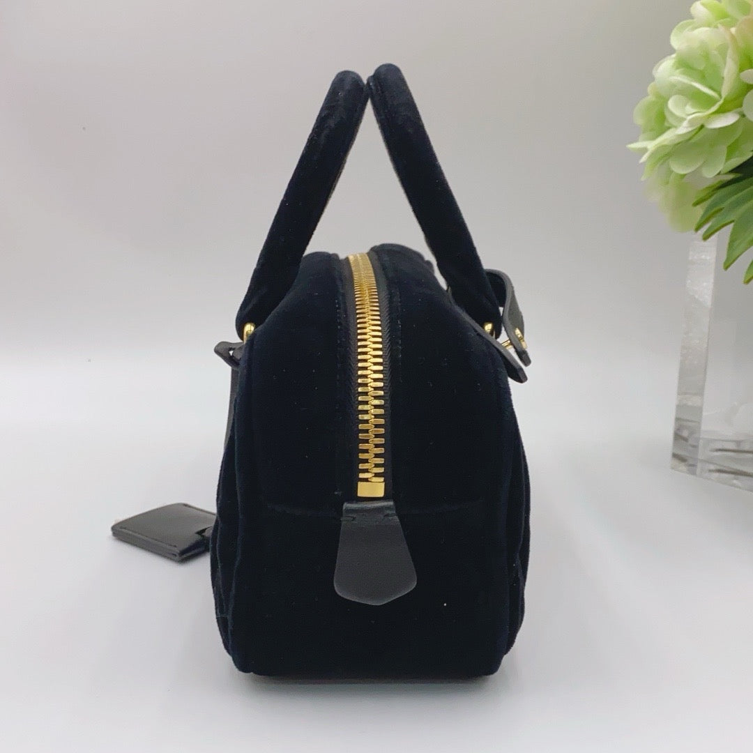 Miu Miu - Bauletto - Velvet - Black - (mini)