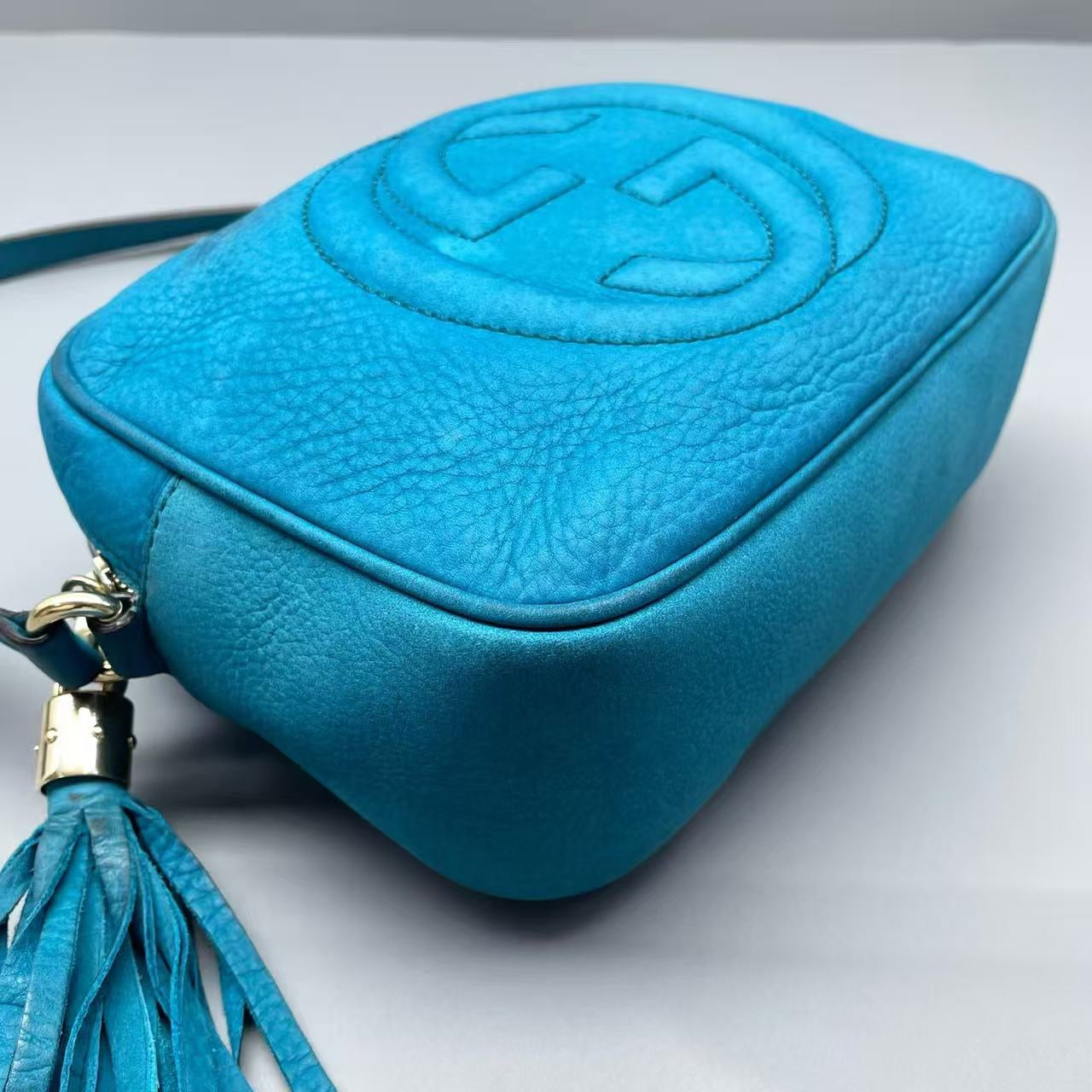 Gucci - Soho Camera Bag - Leather - Blue - (small)