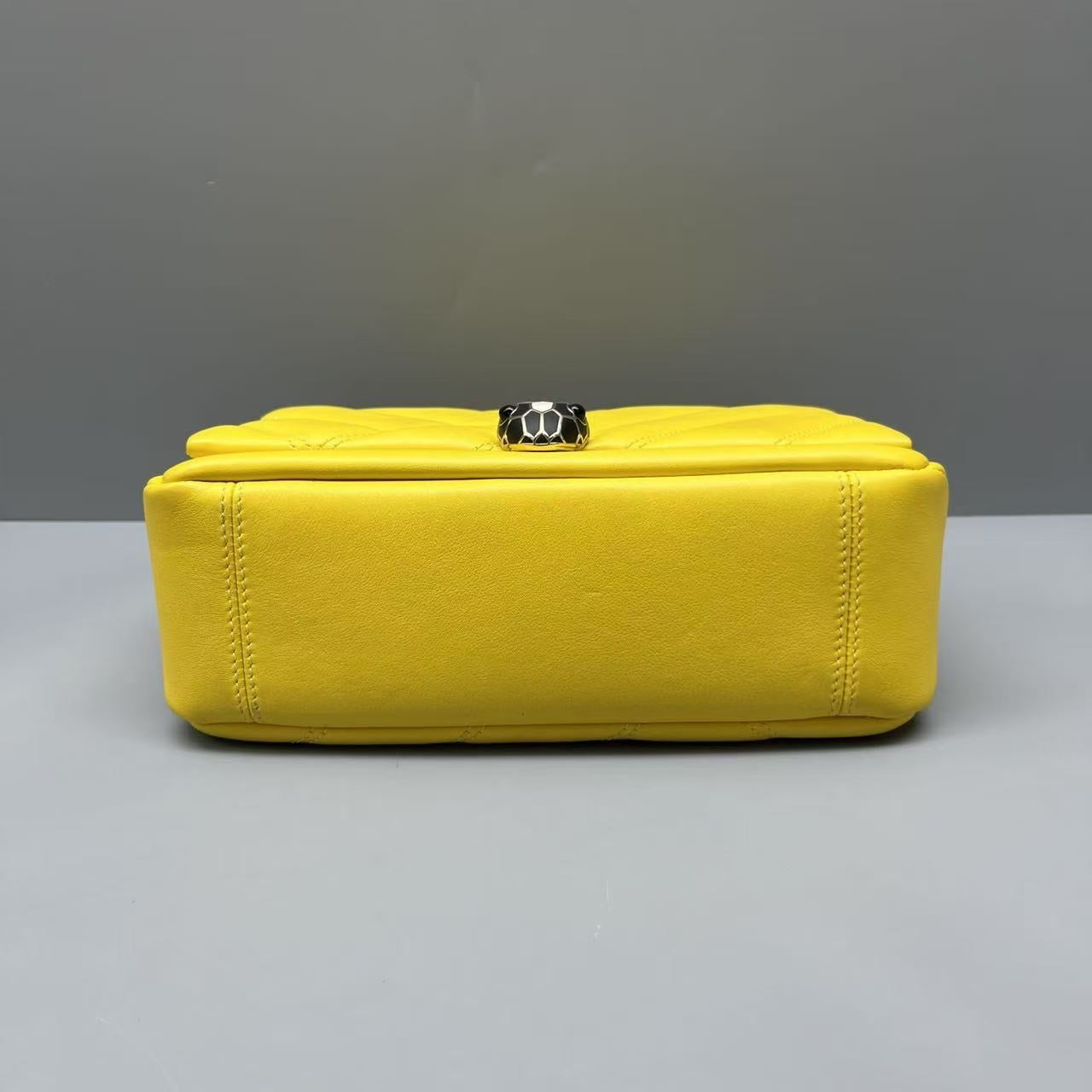 Bvlgari - Serpenti Forever Padded Shoulder Bag - Leather - Yellow - (mini)