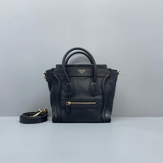 Celine - Luggage Nano - Leather - Black - (mini)