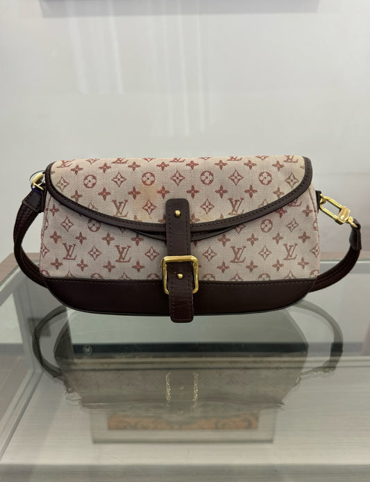 Louis Vuitton - Monogram Denim Baguette Shoulder Bag - Denim - Jeans and Leather - Pink - (Small)