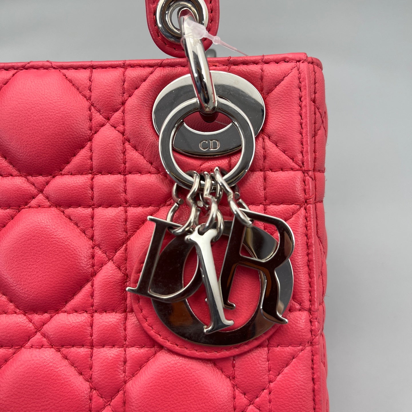 Dior - Lady Dior Mini - Lambskin leather - Pink - (mini)