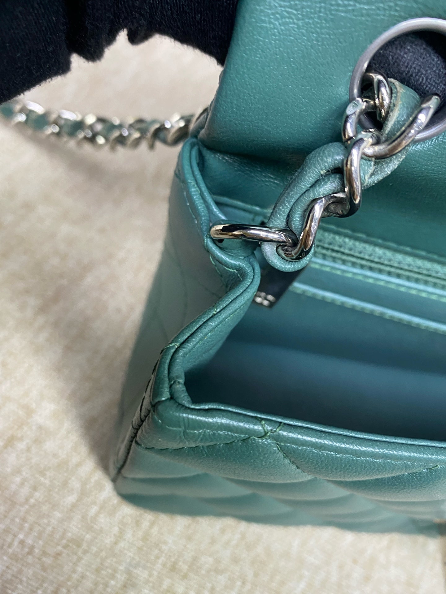 Chanel - Classic Flap Mini - Lambskin leather - Green - (mini)