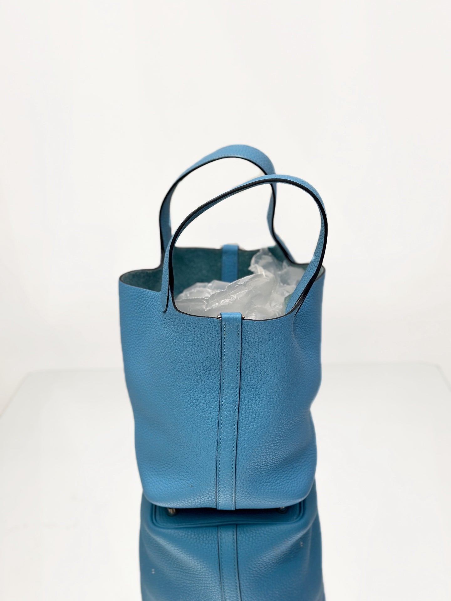 Hermès - Picotin Lock 18 - Taurillon Clemence leather - Northern Blue - (mini)