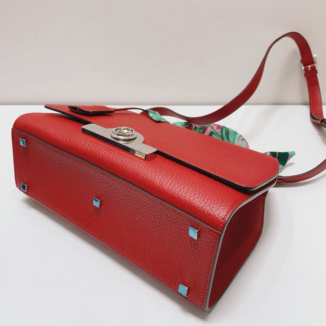 Moynat - Rejane - Grained calfskin leather - Red - (Medium)