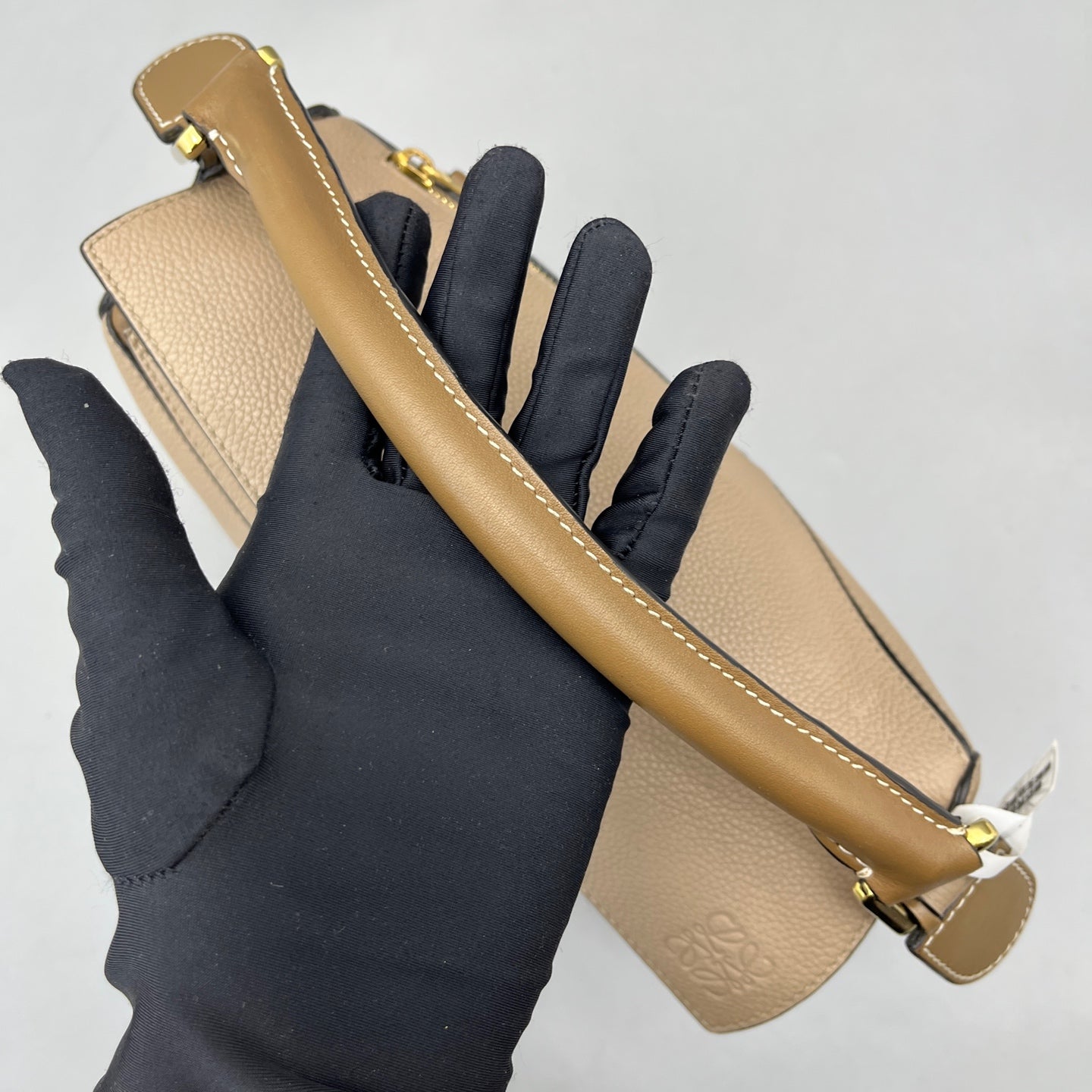 Loewe - Puzzle Bag Small - Grained calfskin leather - Beige - (small)