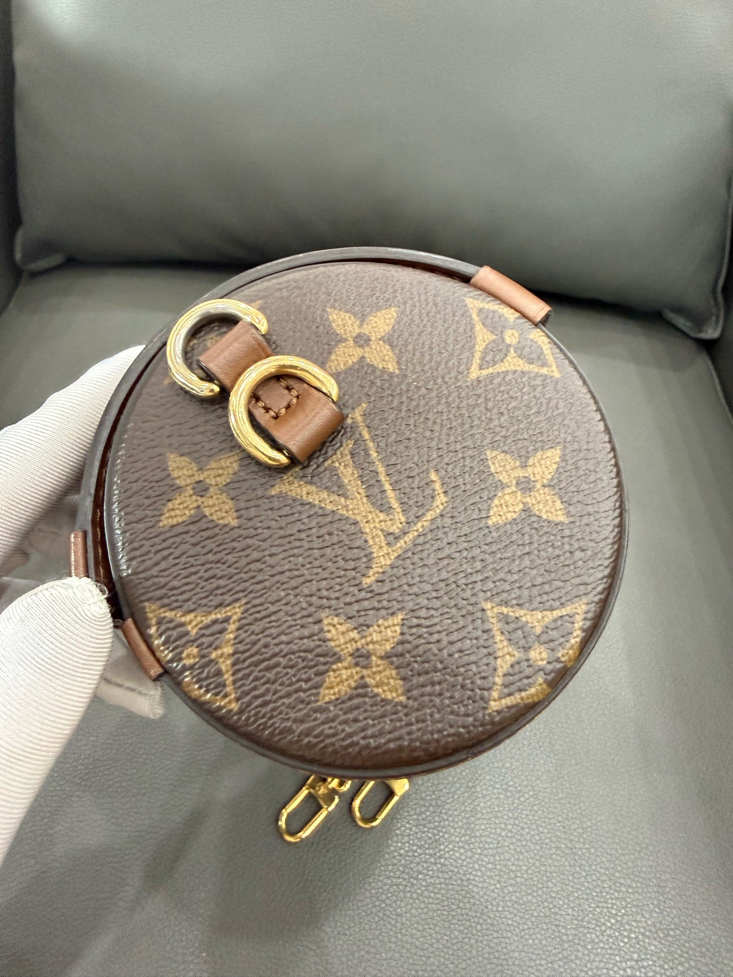 Louis Vuitton - Papillon Trunk - Monogram coated canvas with leather trim - Brown with tan leather and gold-tone hardware - (mini)