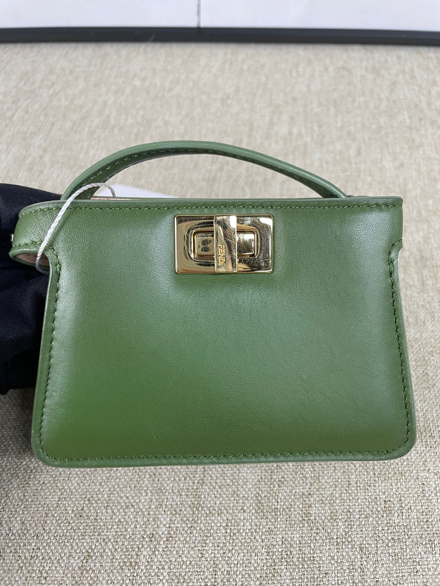Fendi - Peekaboo Nano - Lambskin leather - Green - (mini)