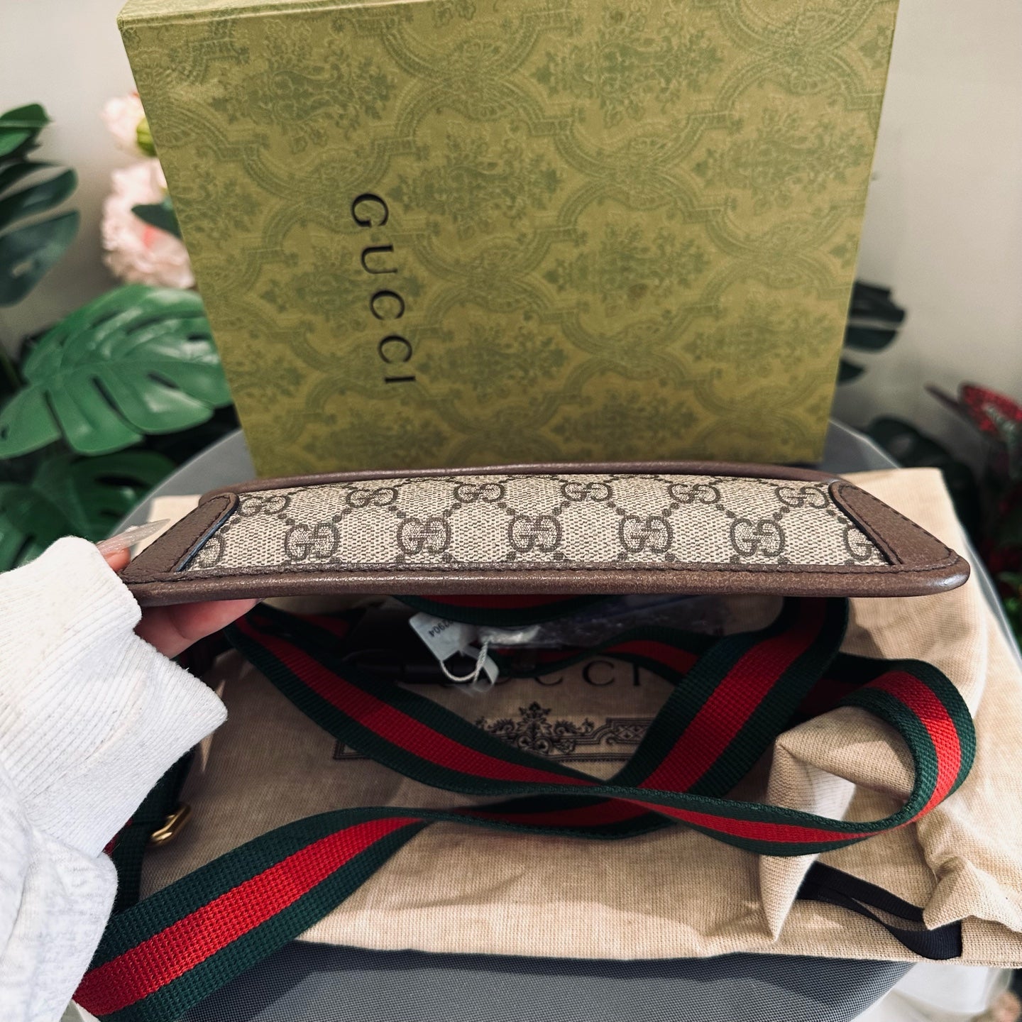 Gucci - Neo Vintage GG Supreme Belt Bag with Tiger Head - Coated canvas with leather trim - Beige - (medium)