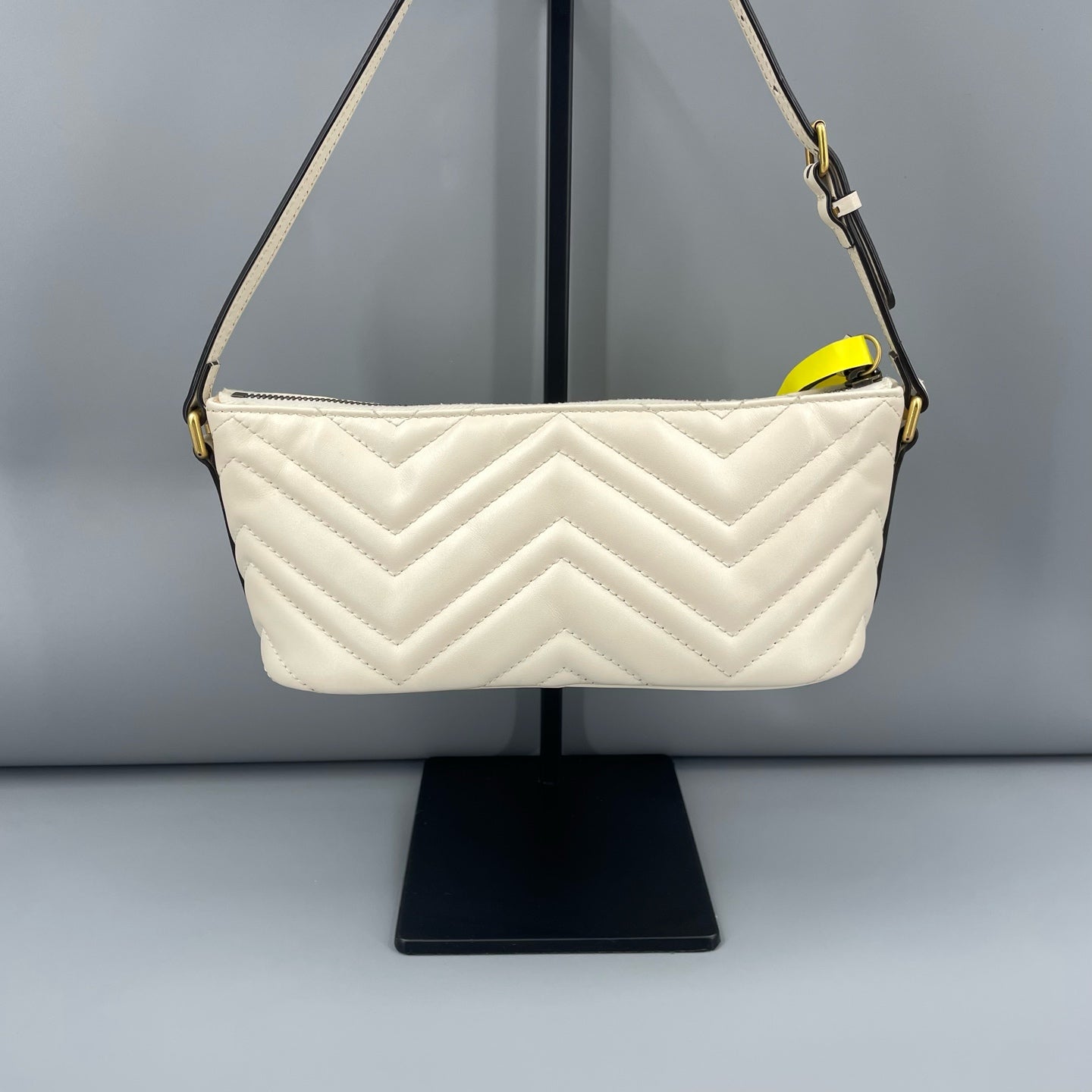 Gucci - GG Marmont Matelassé Underarm Bag - Leather - White - (mini)