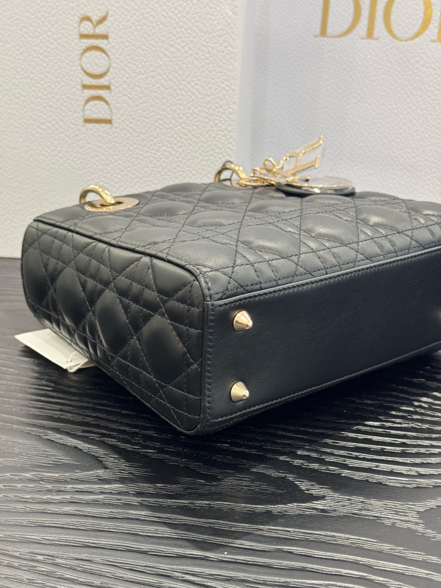 Dior - Lady Dior My ABCDior - Lambskin leather - Black - (mini)