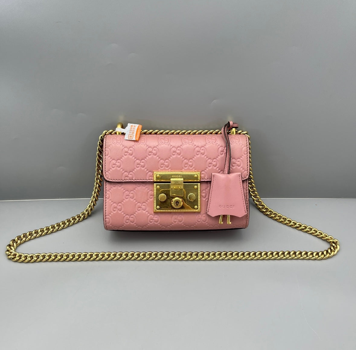 Gucci - Padlock Mini Bag - Gucci Signature Leather - Pink - (mini)