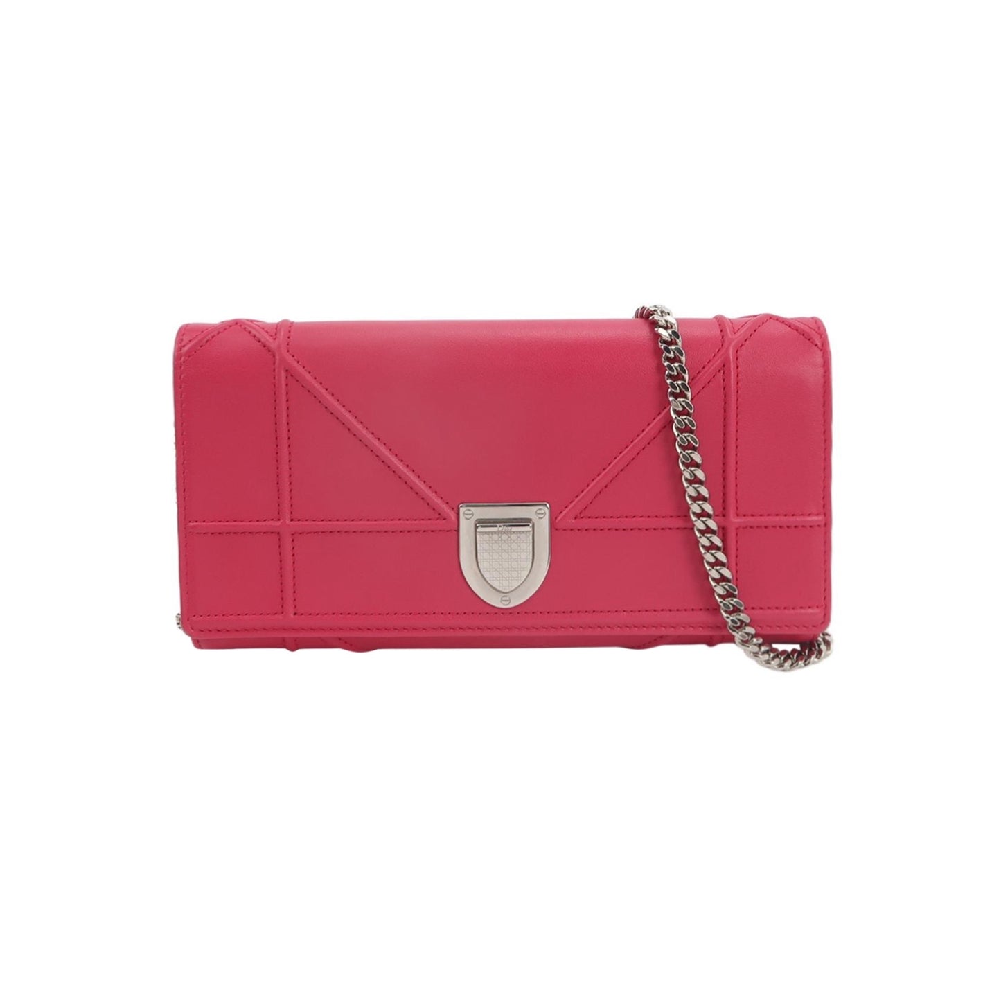 Dior - Diorama Wallet On Chain - Calfskin leather - Pink - (mini)