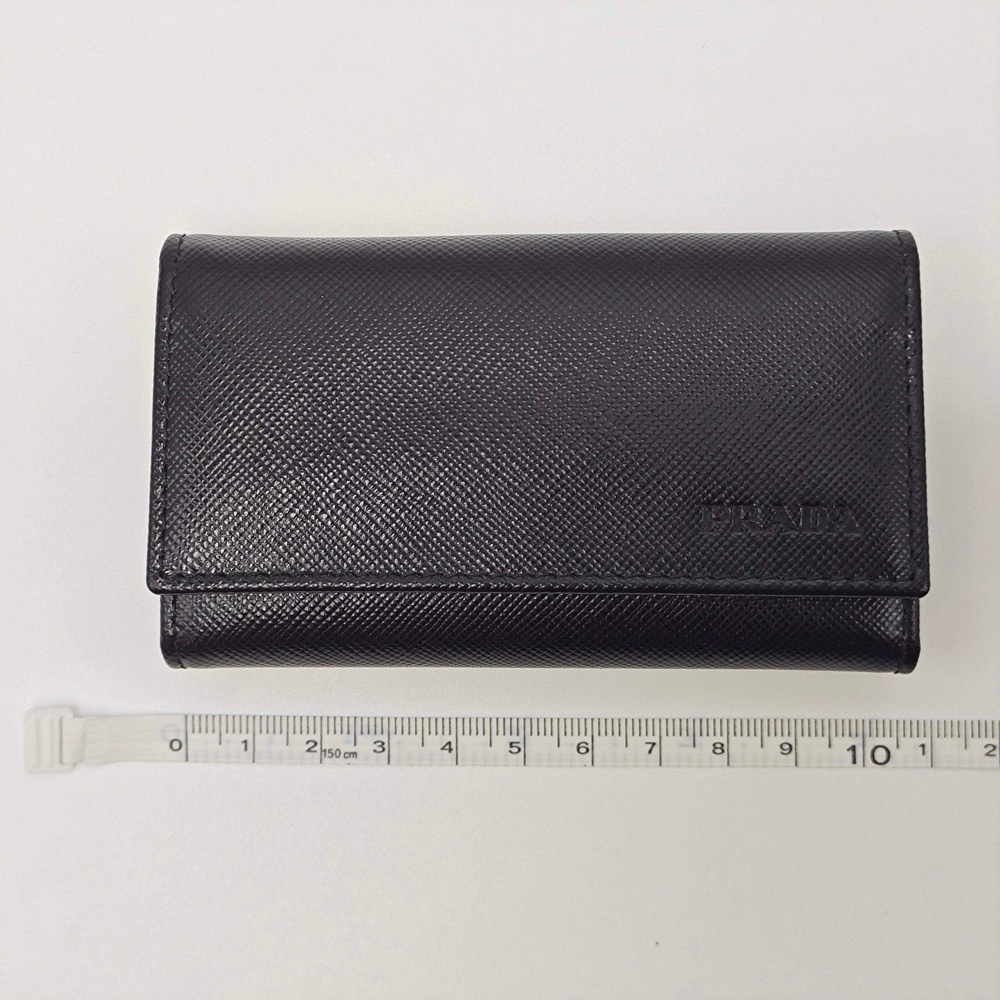 Prada - Saffiano 6-Hook Key Case - Saffiano leather - Black - (Small)