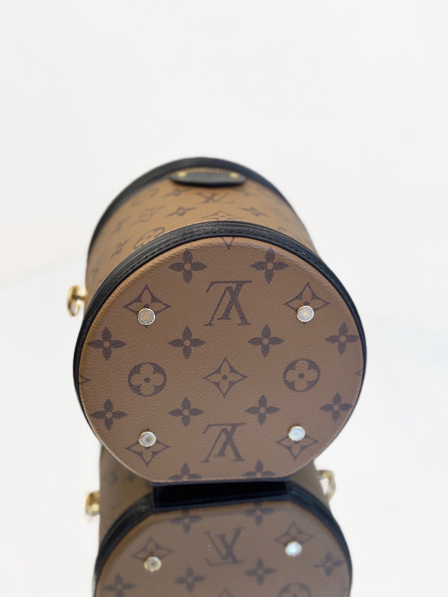 Louis Vuitton - Cannes - Monogram coated canvas with black cowhide leather trim and black microfiber lining - Brown - (mini)