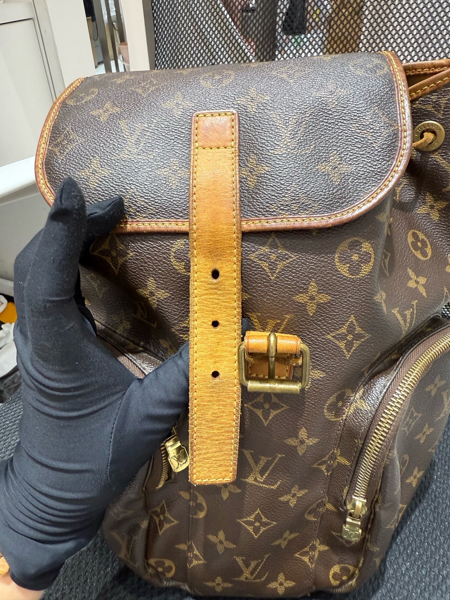 Louis Vuitton - Bosphore Backpack - Monogram canvas with Vachetta leather trim - Brown - (medium)