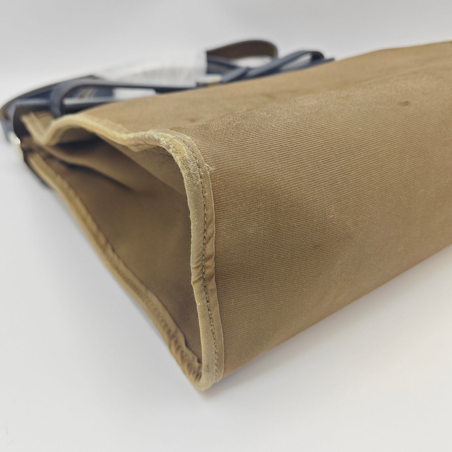 Hermès - Herbag 31 - Blue leather and brown canvas - Blue - (medium)