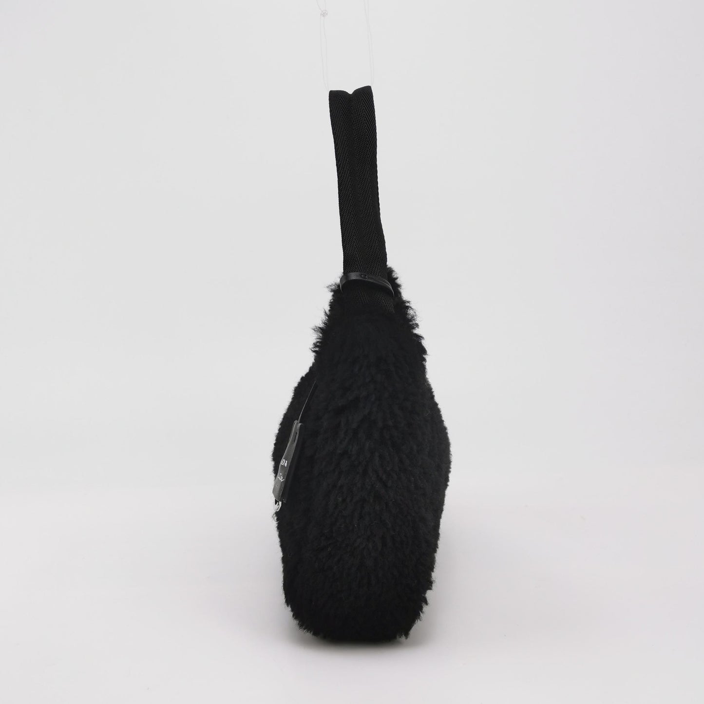 Prada - Re-Edition 2000 Shoulder Bag - Shearling wool - Black - (small)