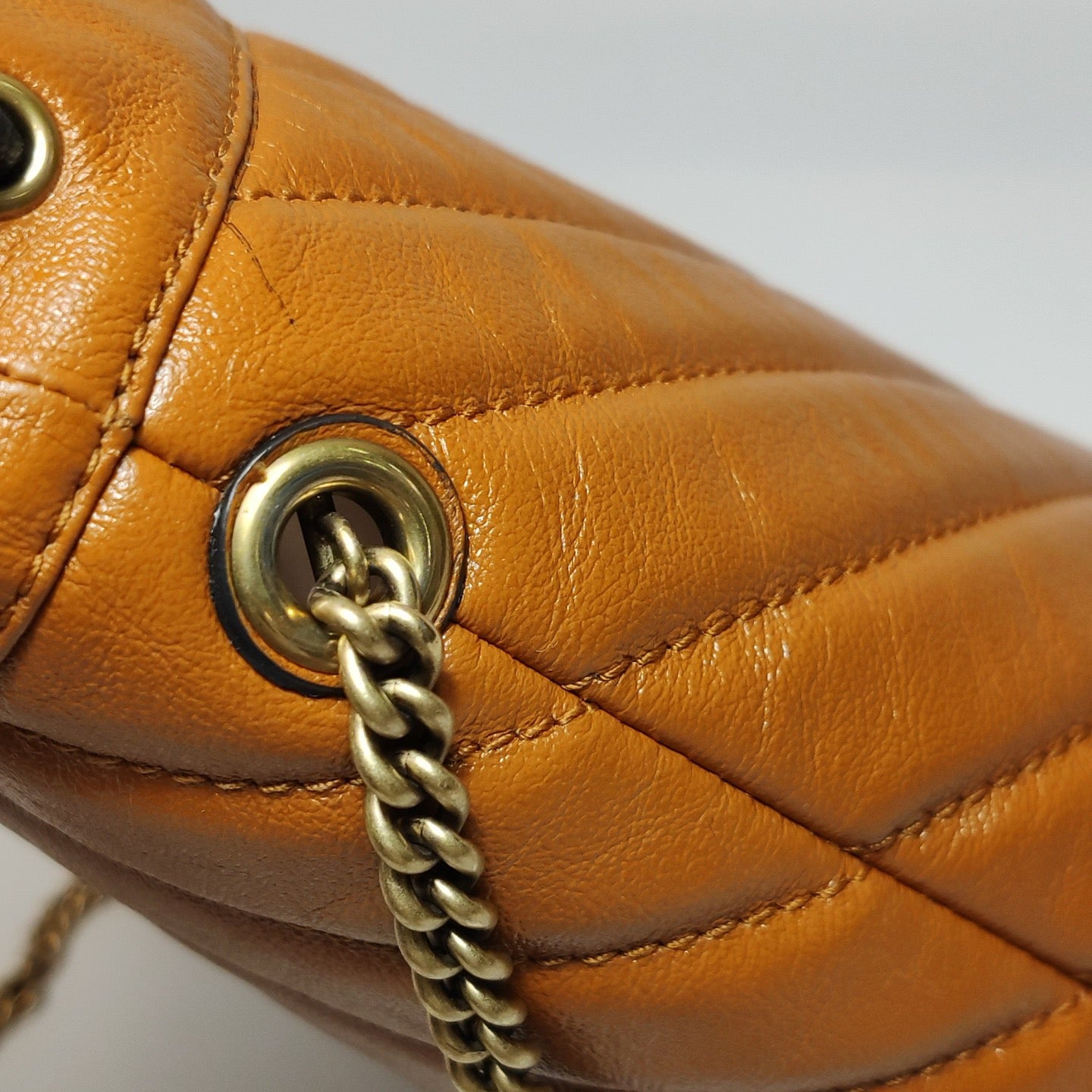 Gucci - GG Marmont Mini Bucket Bag - Leather - Brown - (mini)