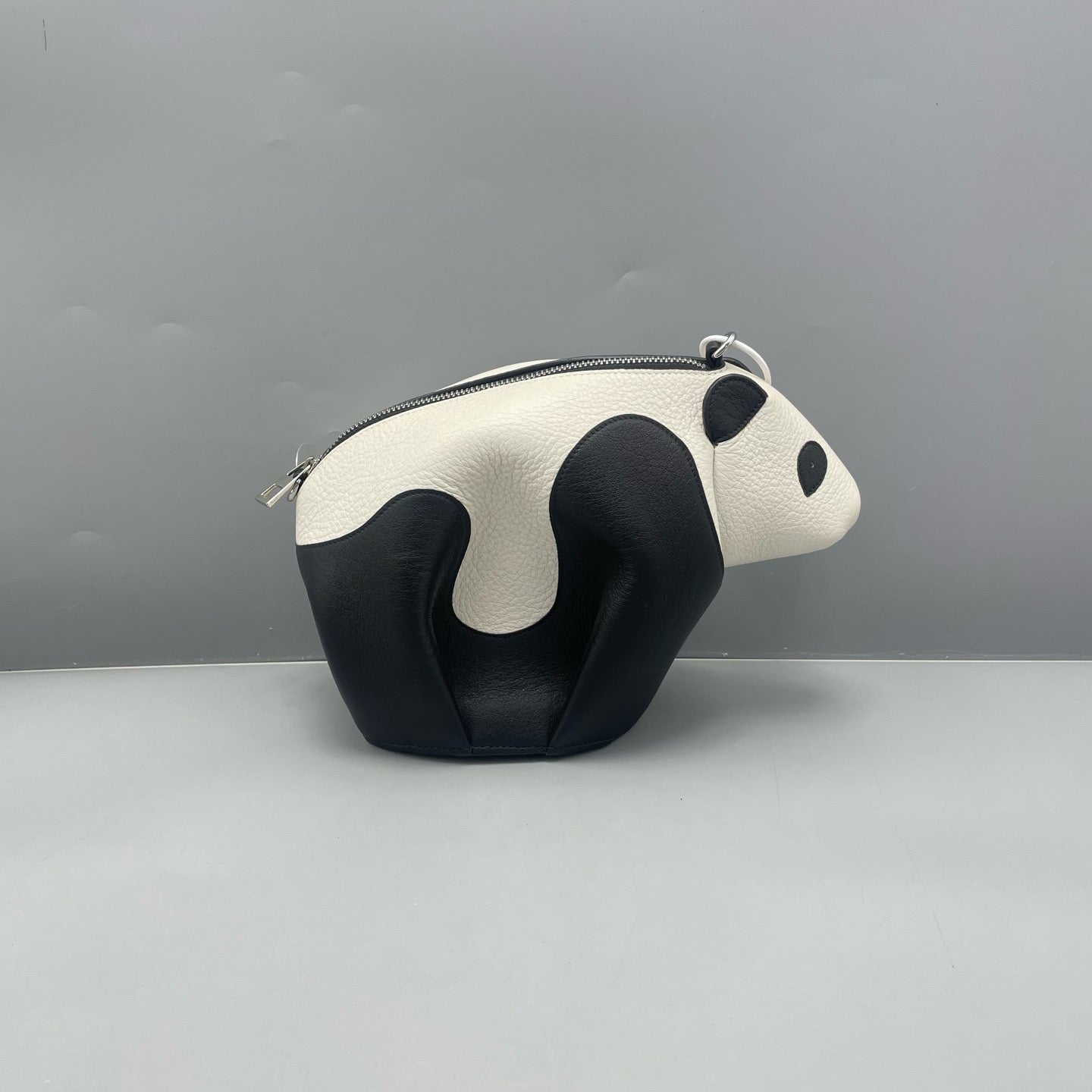 LOEWE - Panda Crossbody Bag - Pebbled leather - Black and White - (mini)