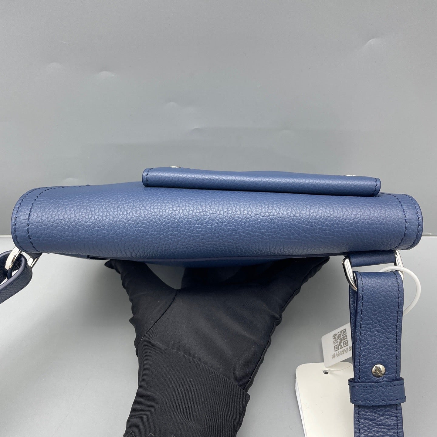 Dior - Saddle Bag - Pebbled leather - Blue - (mini)
