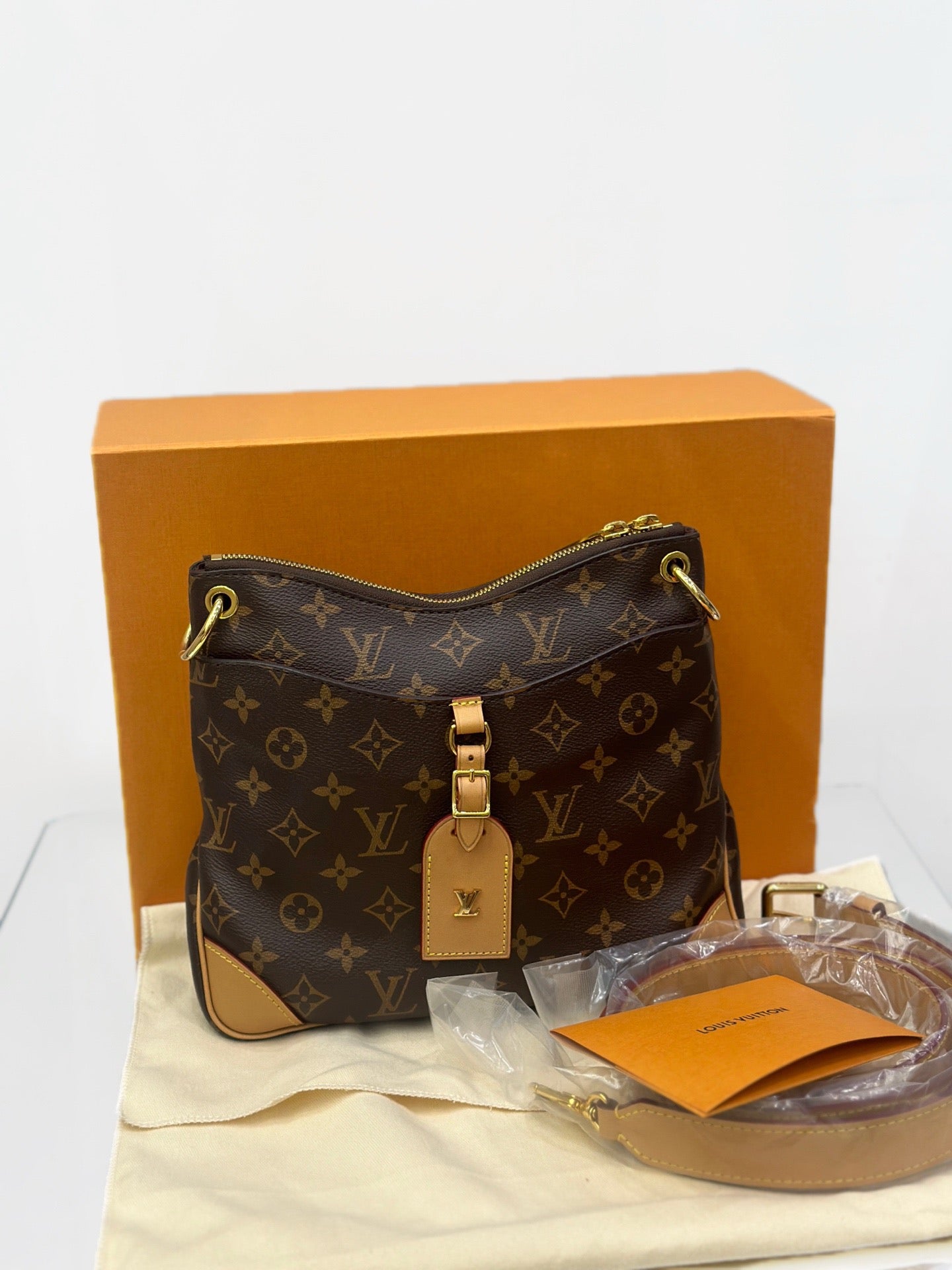 Louis Vuitton - Odeon PM (M45354) - Monogram coated canvas with Vachetta leather trim - Brown - (Small)