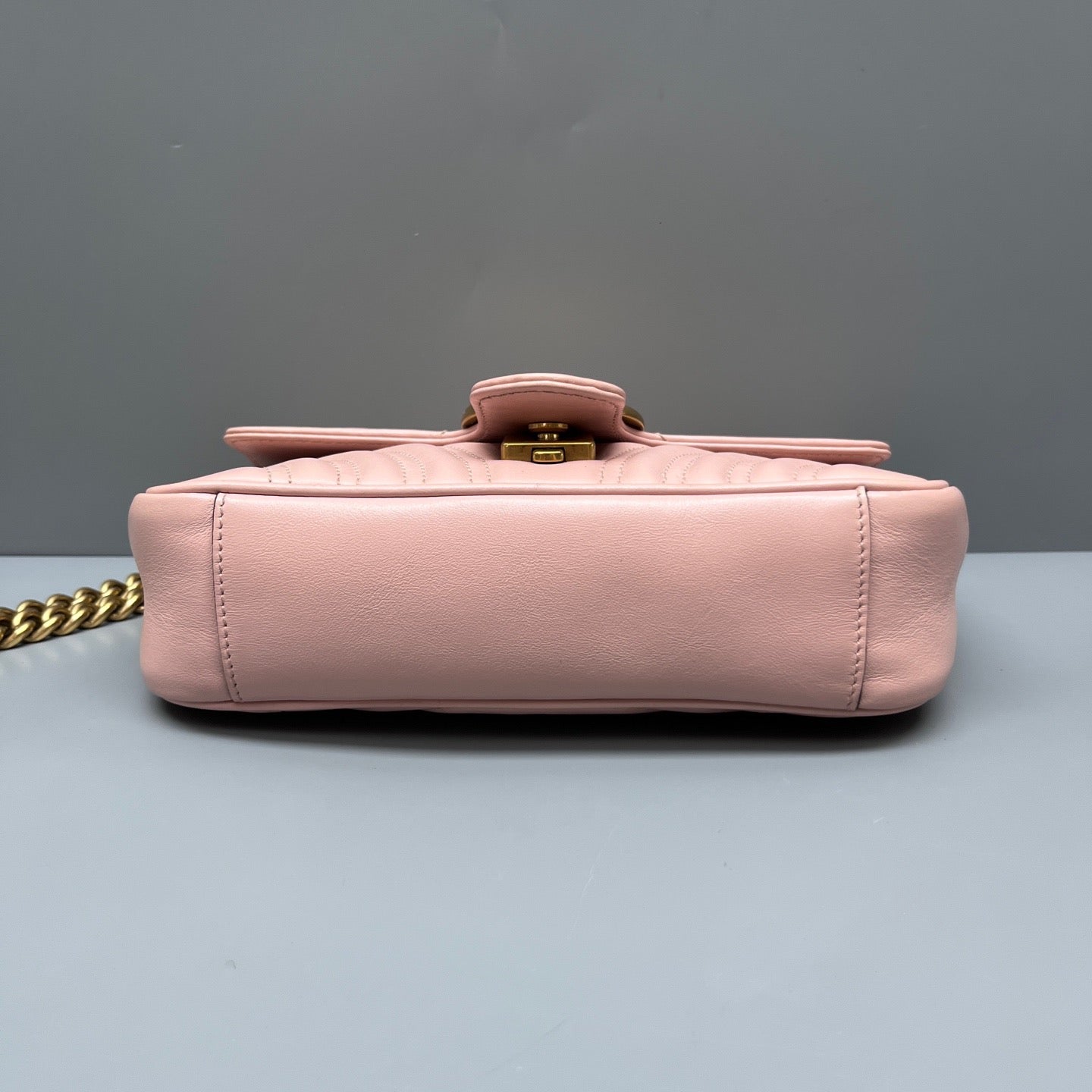 Gucci - GG Marmont Matelassé Mini Bag - Matelassé calfskin leather - Pink - (mini)