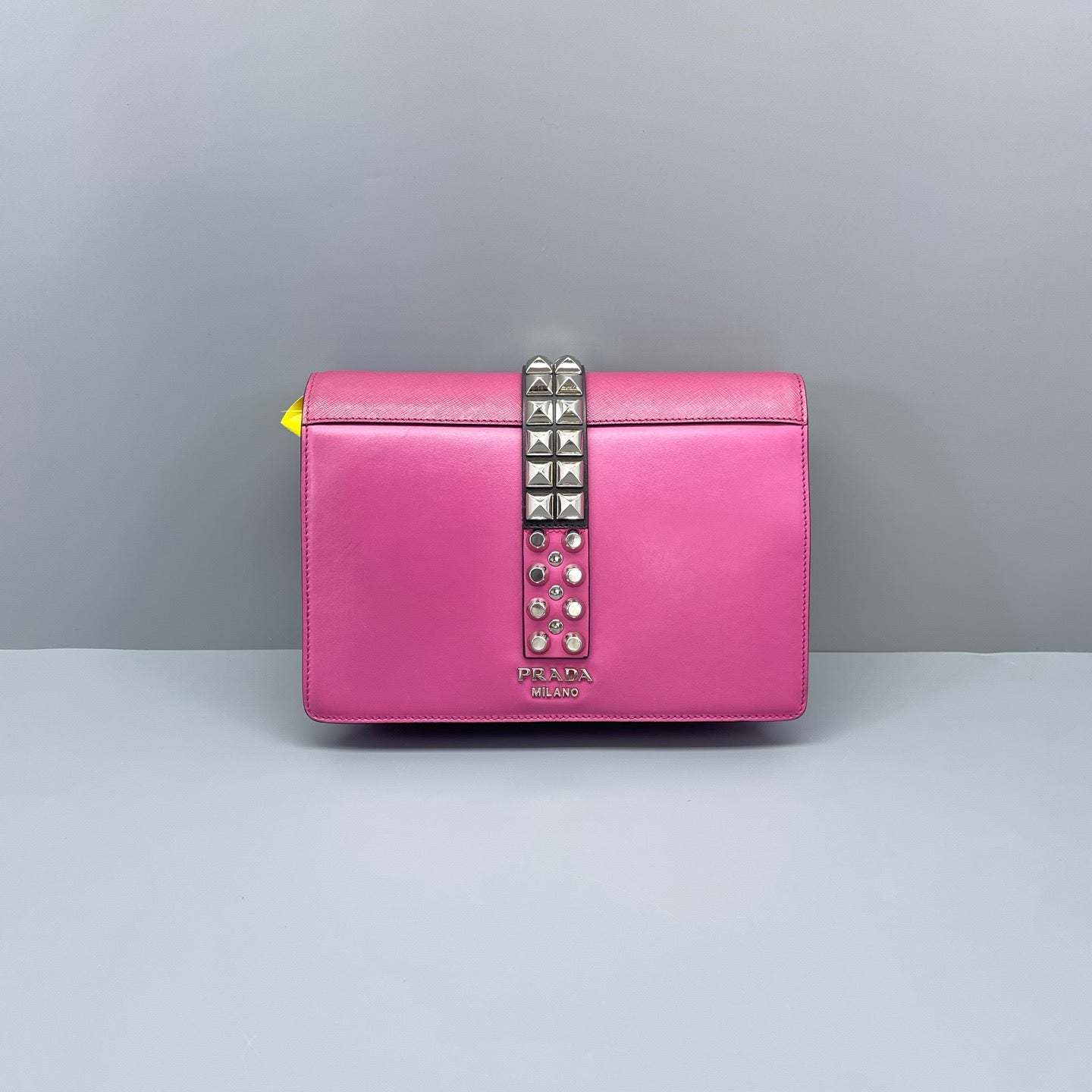 Prada - Elektra Studded Bag - Leather - Pink - (small)