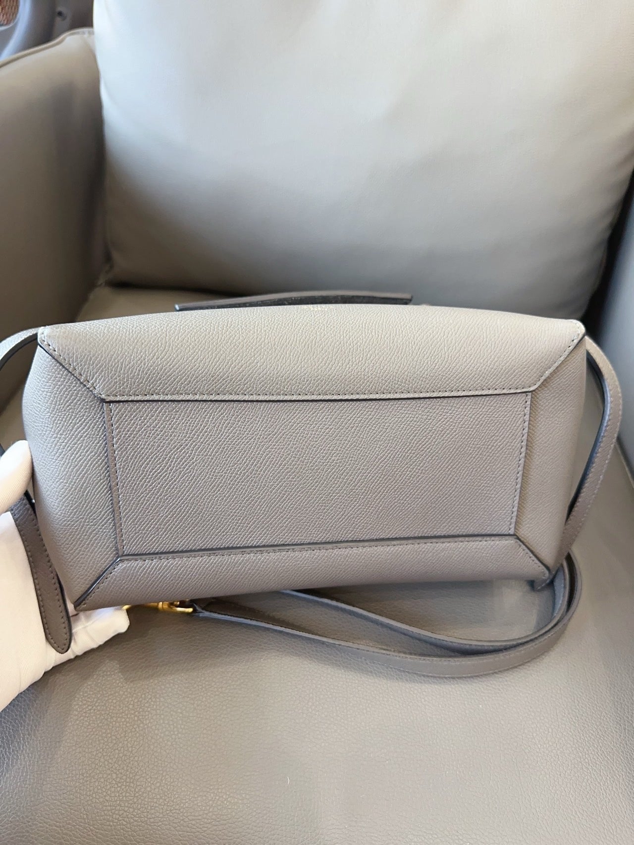 Celine - Belt Bag (Micro) - Grained calfskin leather - Grey - (Micro)