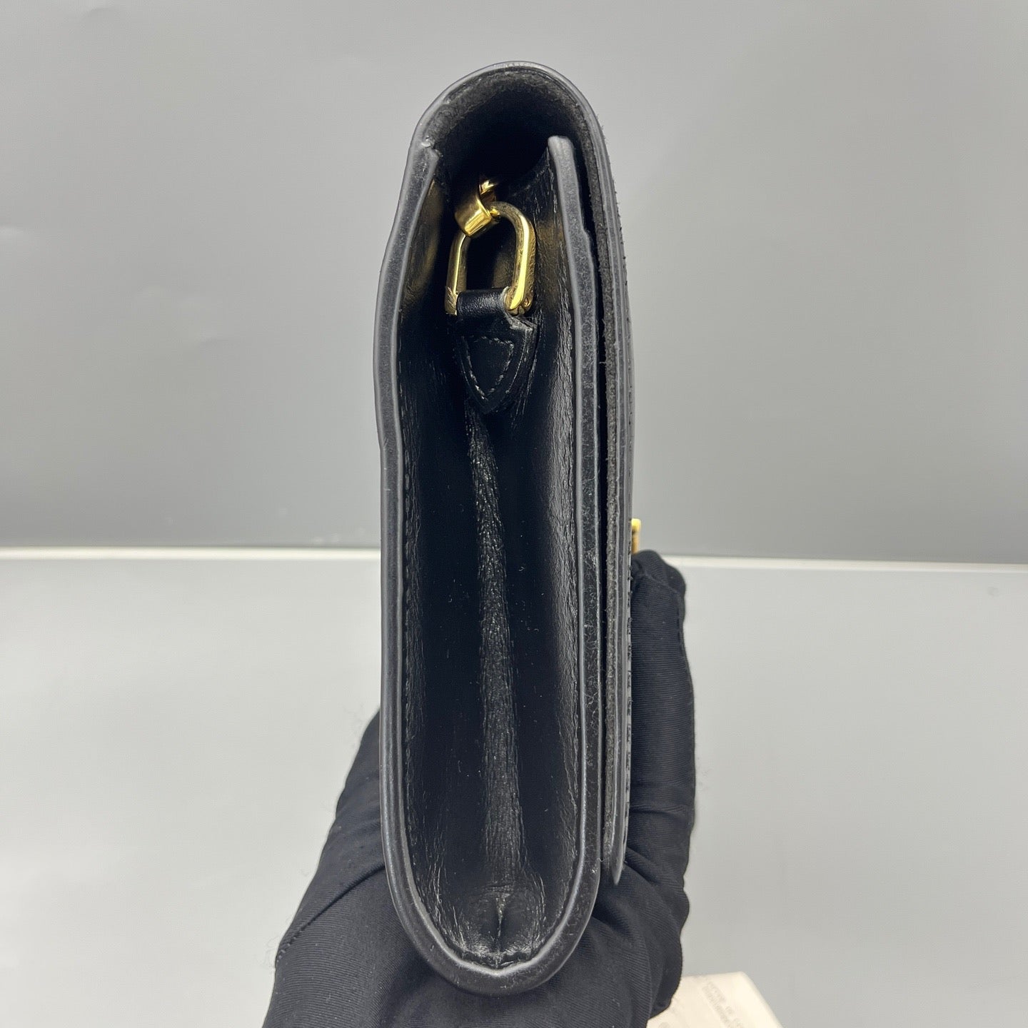 Louis Vuitton - Chain Louise - Smooth calfskin leather - Black - (Small)