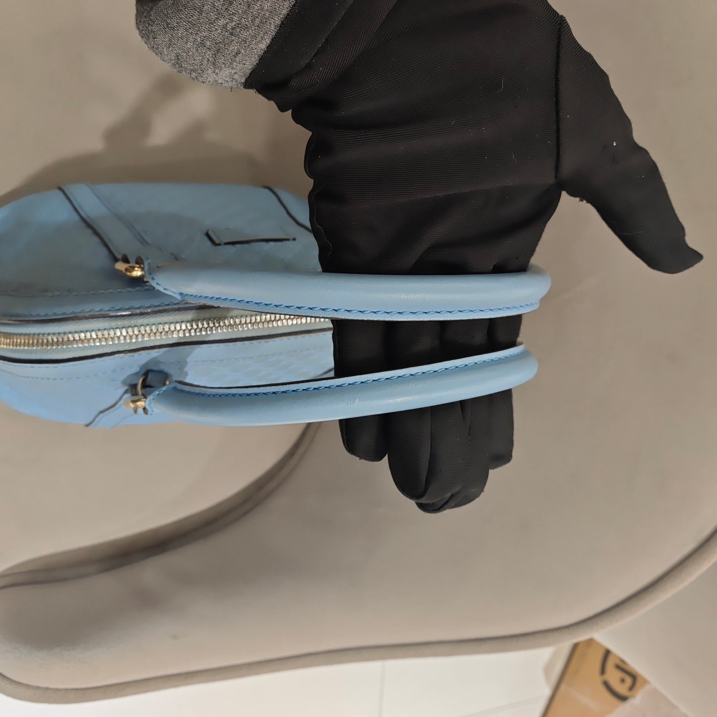 Gucci - Microguccissima Mini Dome Bag - Microguccissima embossed leather - Light Blue - (mini)