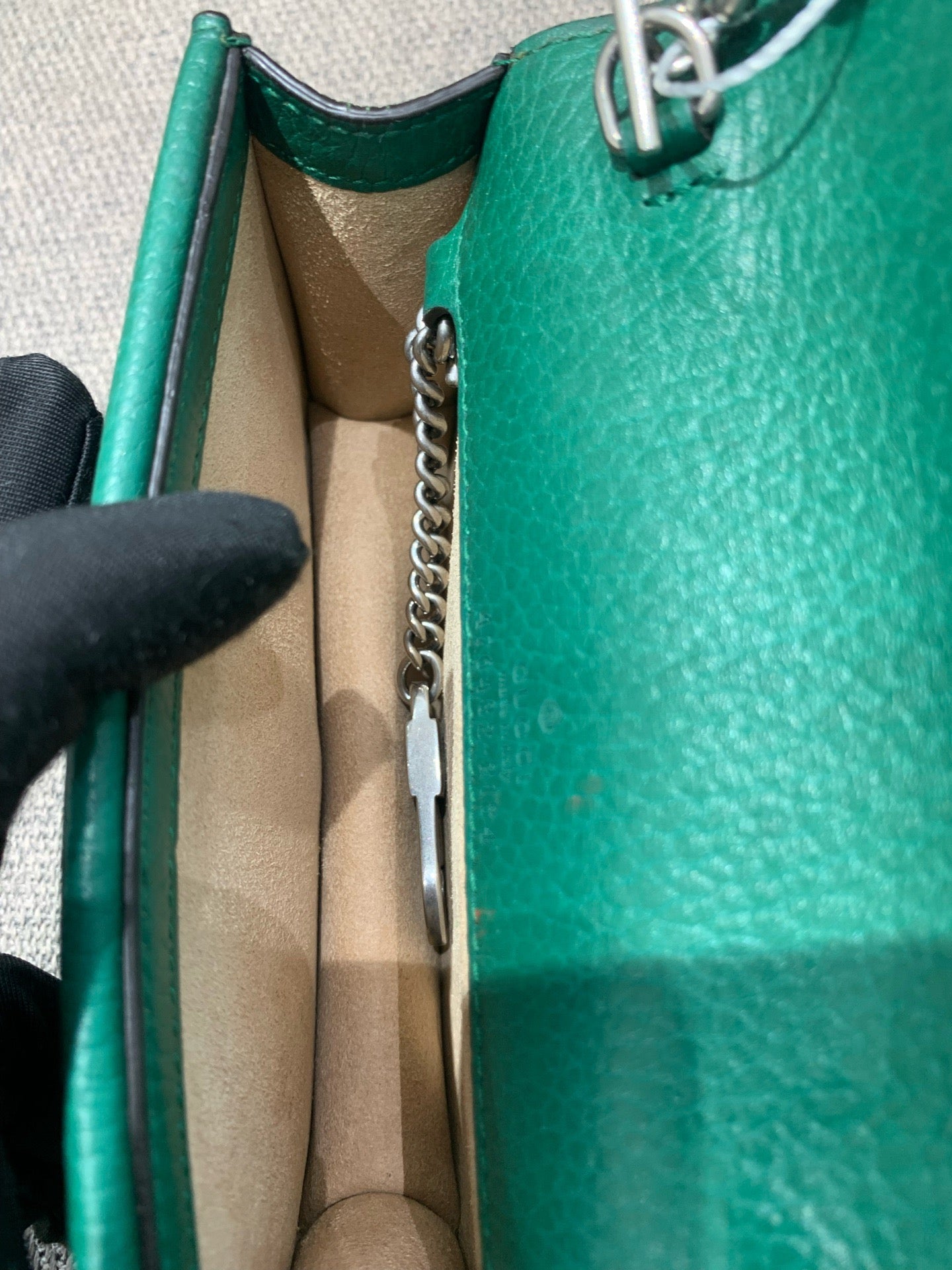 Gucci - Dionysus Supermini Chain Bag - Pebbled leather - Emerald Green - (mini)