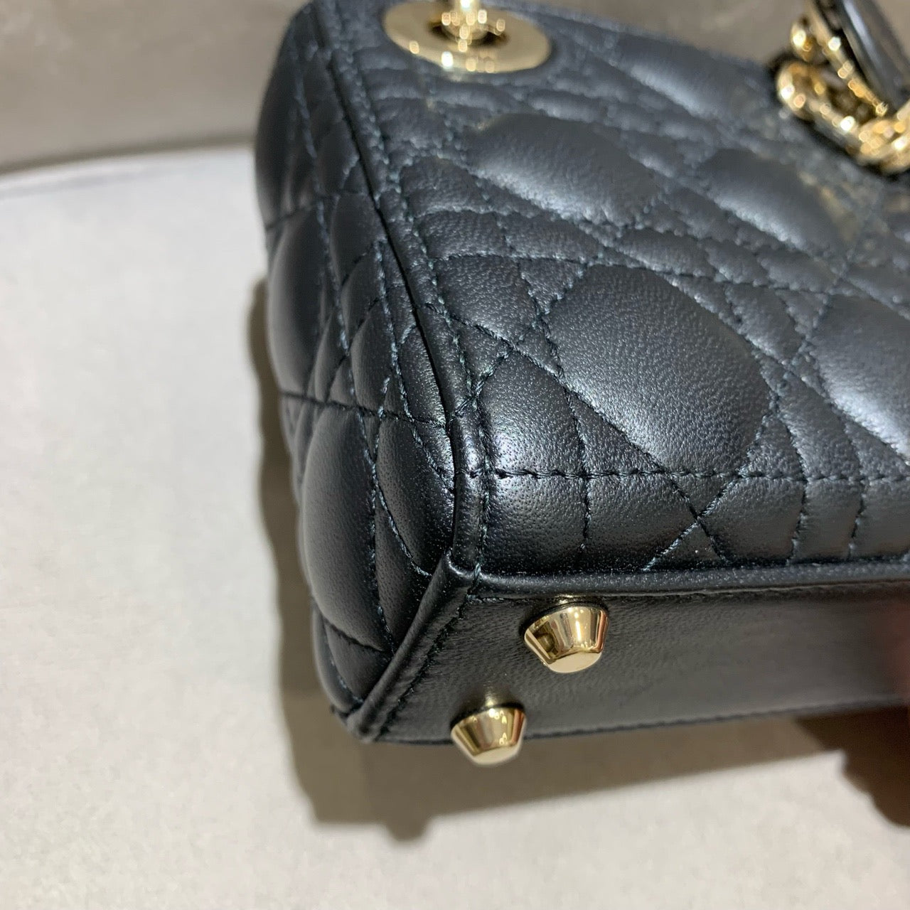 Dior - Lady Dior Supermini - Lambskin leather - Black - (mini)