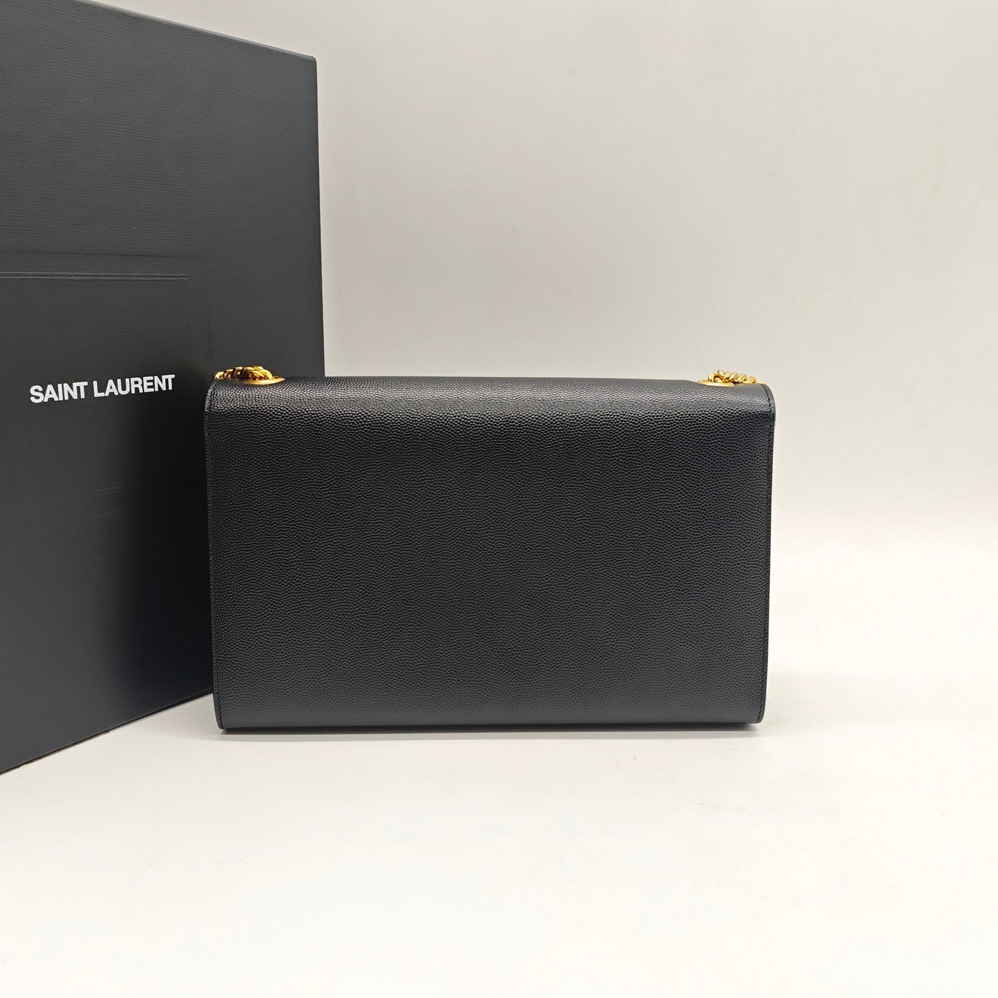 Saint Laurent - Kate - Grained calfskin leather - Black - (small)