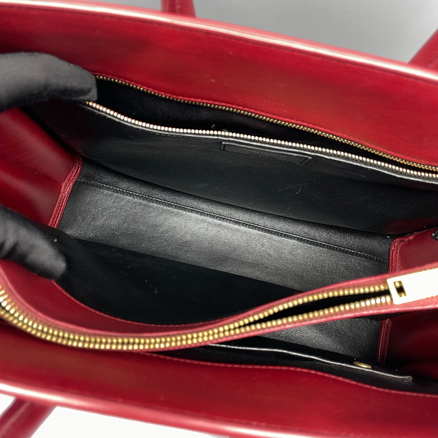 Saint Laurent - Sac de Jour Tote Bag - Leather - Burgundy - (medium)