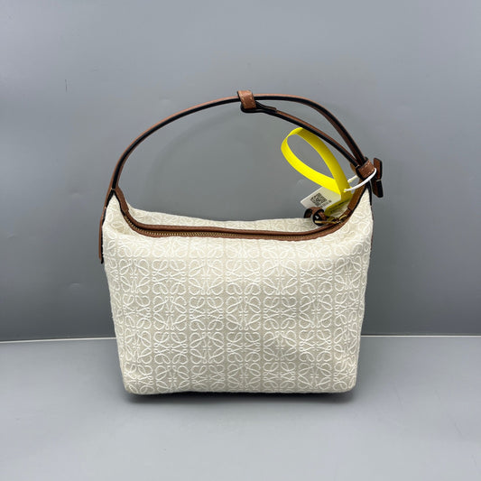 Loewe - Anagram Lunchbox Bag - Canvas and Leather - Beige - (mini)